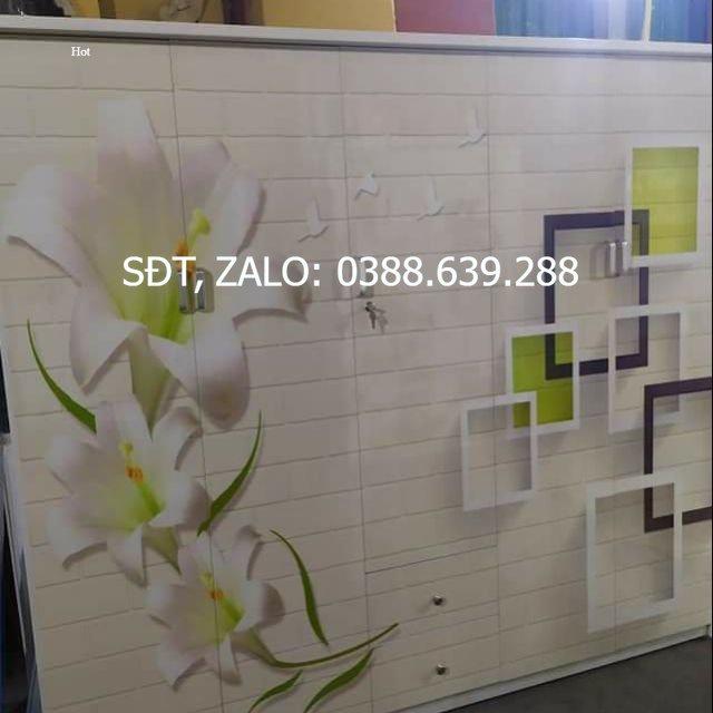 Tủ in 3D 5 buồng 2 ngăn kéo