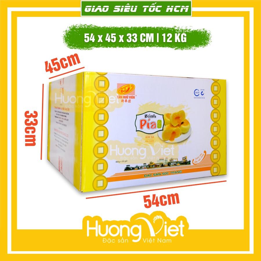Bánh pía kim sa đậu xanh trứng tan chảy Tân Huê Viên