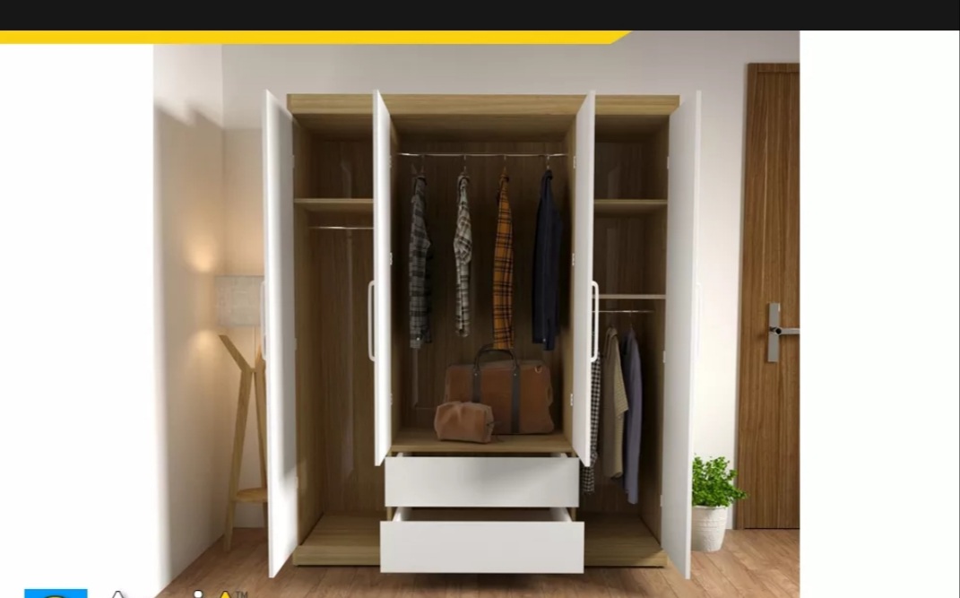 Tủ Quần Áo Cánh Mở 2M 2 , Tủ quần áo MDF công nghiêp sang trọng