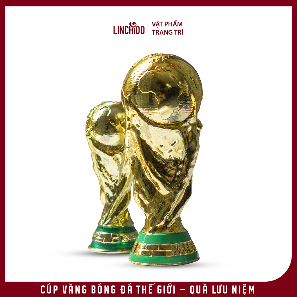 Cúp Vàng Bóng Đá Thế Giới - Quà Lưu Niệm Dành Cho Người Hâm Mộ Bóng Đá - Phiên bản 15 CM