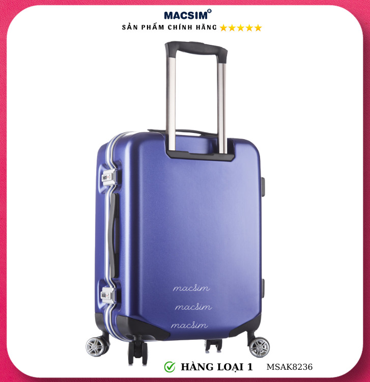 Vali cao cấp Macsim Aksen hàng loại 1 MSAK8236 màu xanh cỡ 28 inch