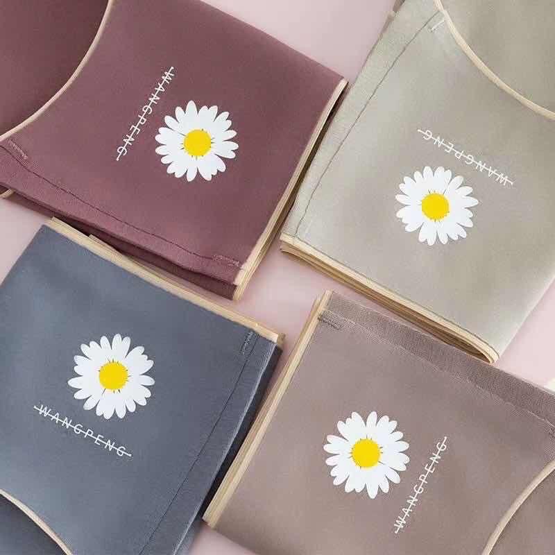 10 Quần Lót Cotton Kháng Khuẩn Không Đường May Hoa Cúc