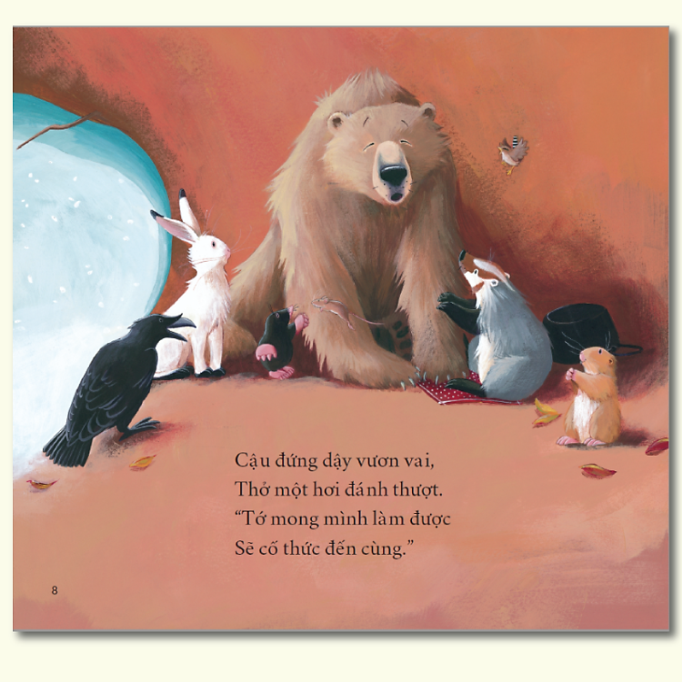 Sách Tranh Song Ngữ Gấu Tthức Đón Giáng Sinh