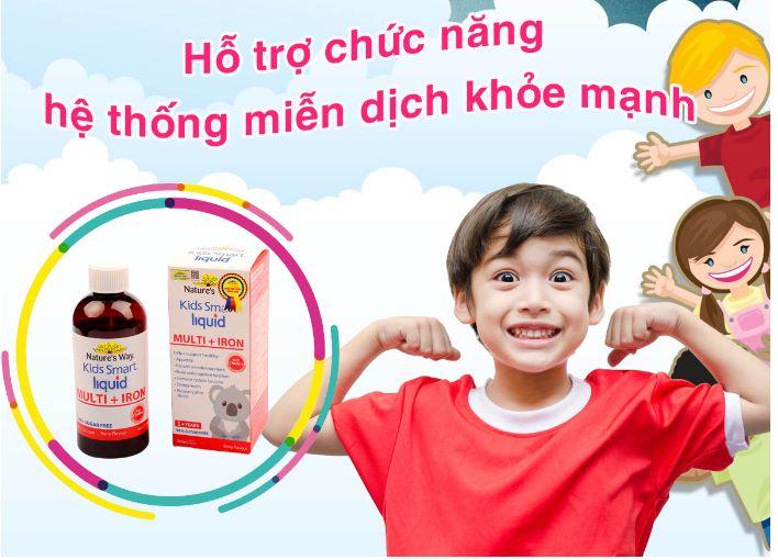 Nature's Way Kids Smart Liquid Multi+Iron - Thực phẩm bảo vệ sức khỏe