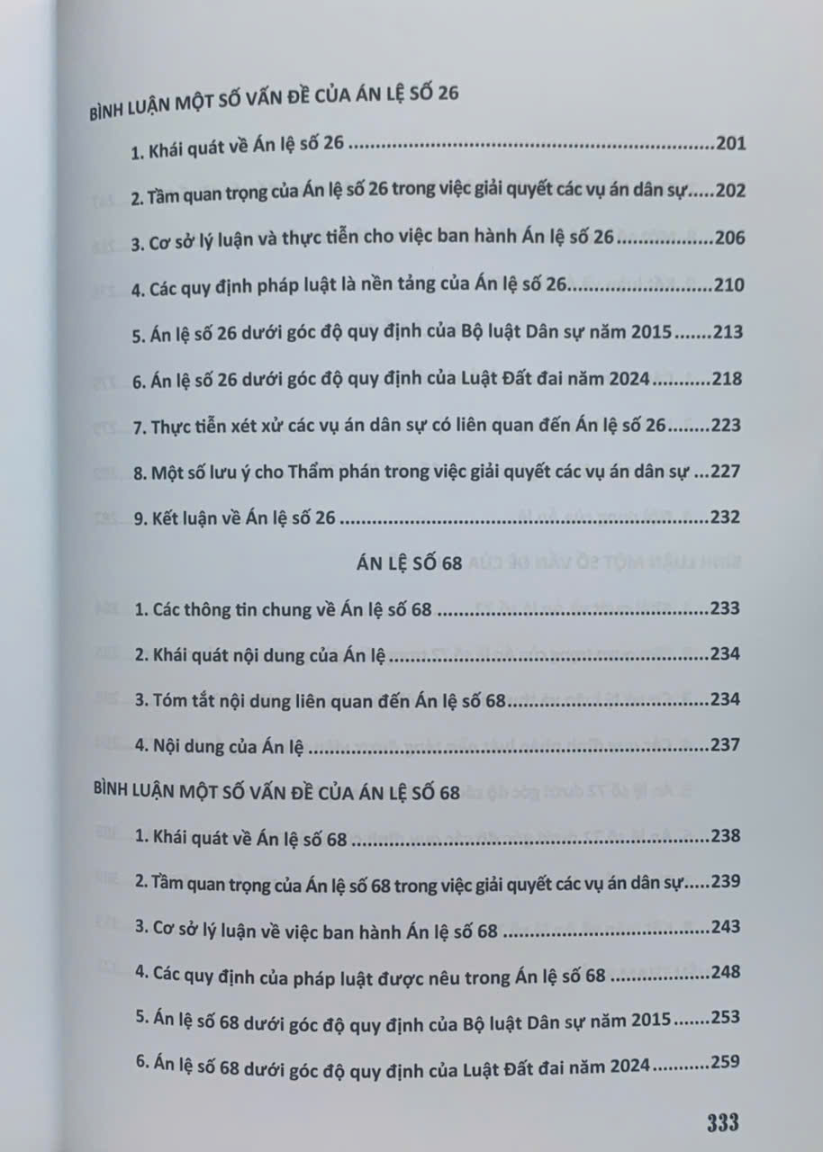 Bình luận các án lệ tranh chấp về đất đai – Góc nhìn từ thực tiễn xét xử của Thẩm phán (tập 1 và 2)