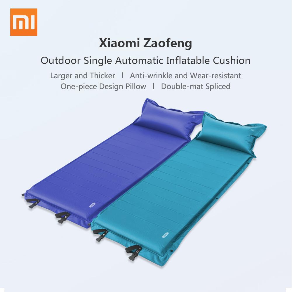 Zaofeng Outdoor Single Automatic Inflatable Cushion Sleeping Bag Camping Mat Fast Filling Air Moisture-proof Hiking