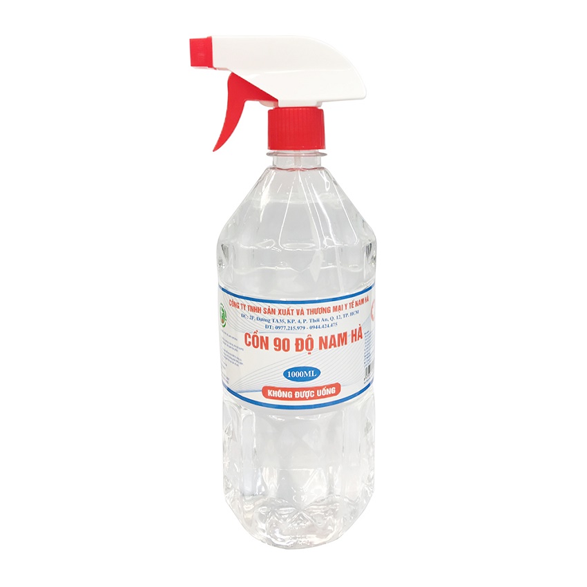 0131763 Cồn 90 độ NAM HÀ Có Vòi Chai 1000ml