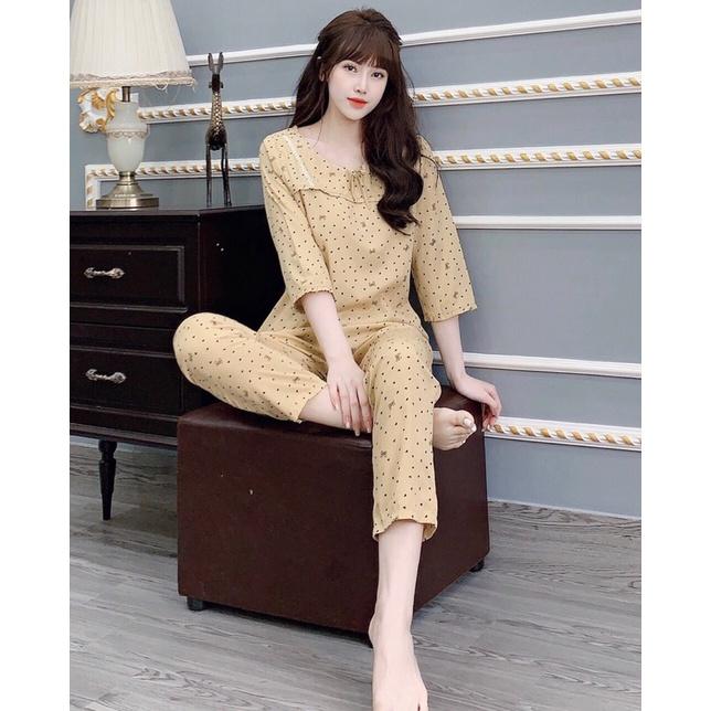 Đồ bộ mặc nhà, ảnh thật 100% 4 màu mới, chất lụa hàn