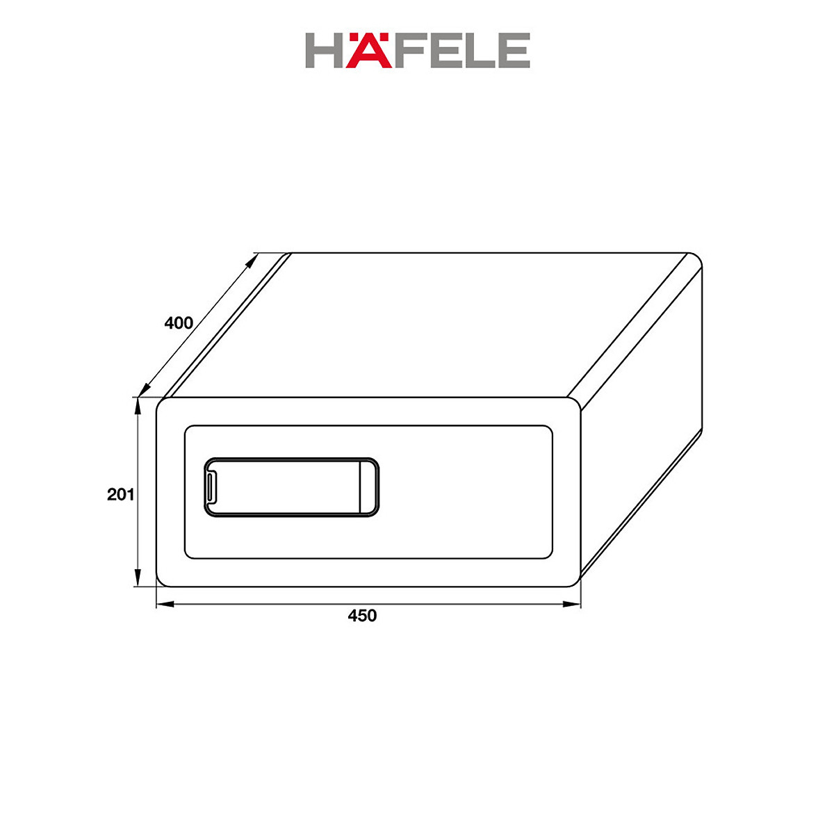 Két sắt mini Hafele mã số cảm ứng SB700/836.28.380-836.28.380 (Hàng chính hãng)