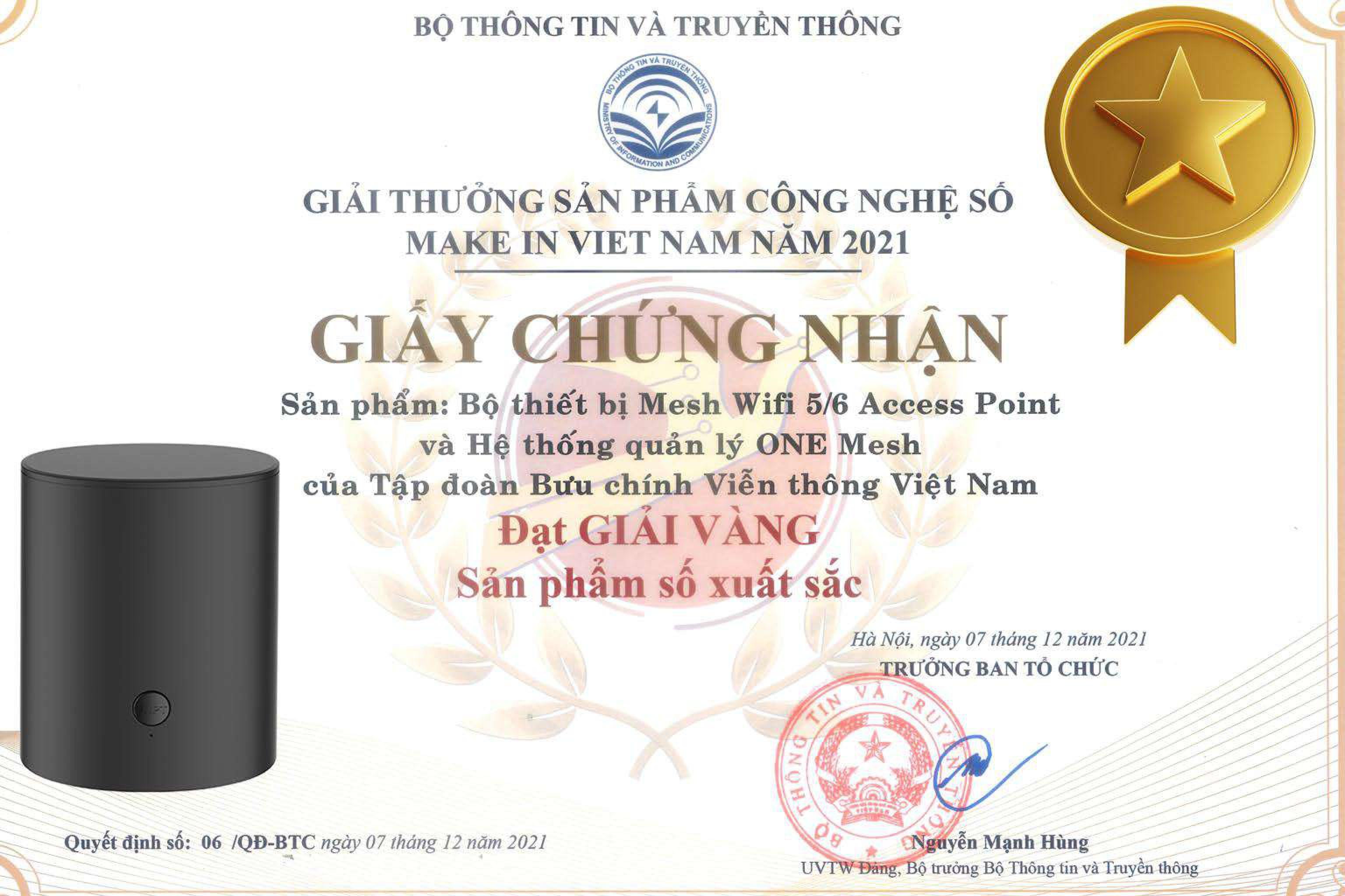 Hệ thống Wifi công nghệ Mesh 2 băng tần chuẩn AC 1200Mbps VNPT Technology iGate EW12SX hàng chính hãng