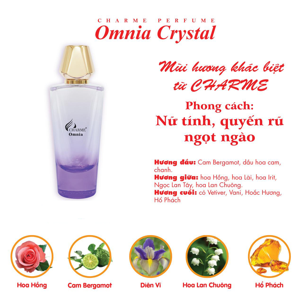 Nước Hoa Nữ Charme Omnia Crystal 75ml