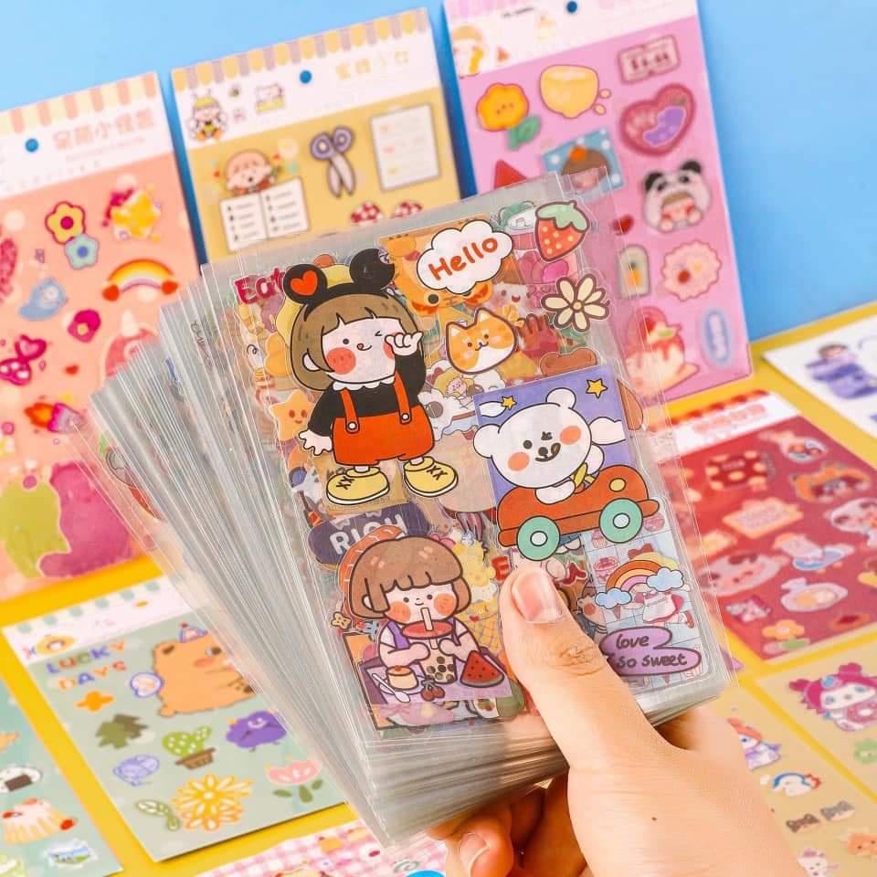 Sticker TRONG 6 tấm mẫu ngẫu nhiên