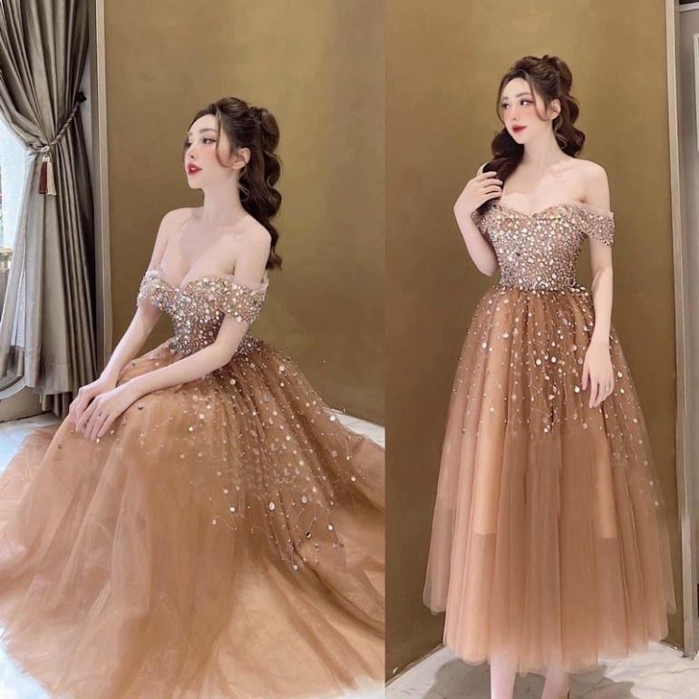Đầm xoè công chúa lưới kết kim sa treo tròn ivy fashion - size S/M/L - MS216Y đi biển dự tiệc dạo phố bigsize gợi cảm se