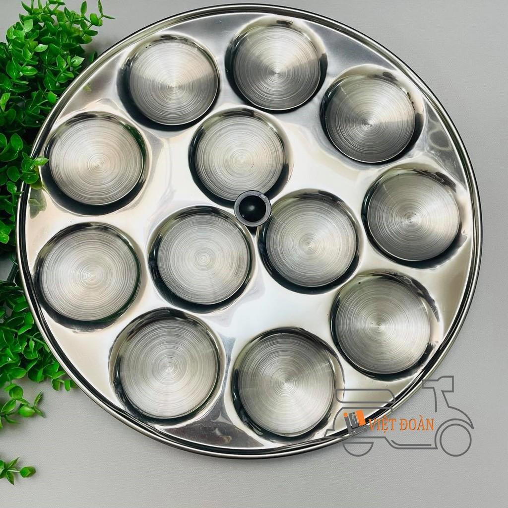 Khuôn Bánh Bèo, Bánh Bò - Inox tiện lợi có nút cầm chống nóng - Nhiều Kích Cỡ