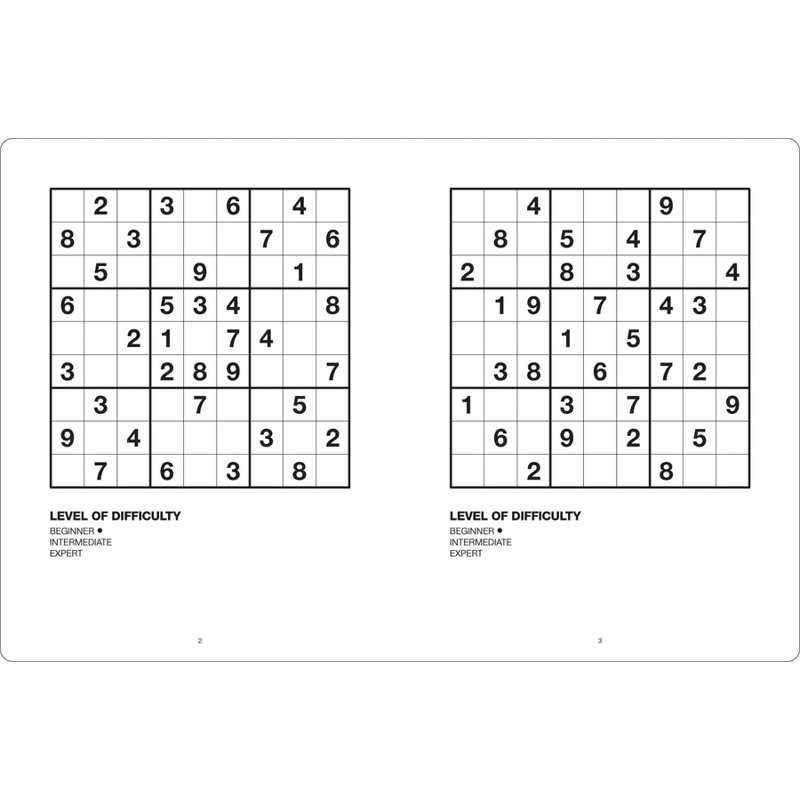 Sách Large Print Puzzle Book - Sudoku - Aqua