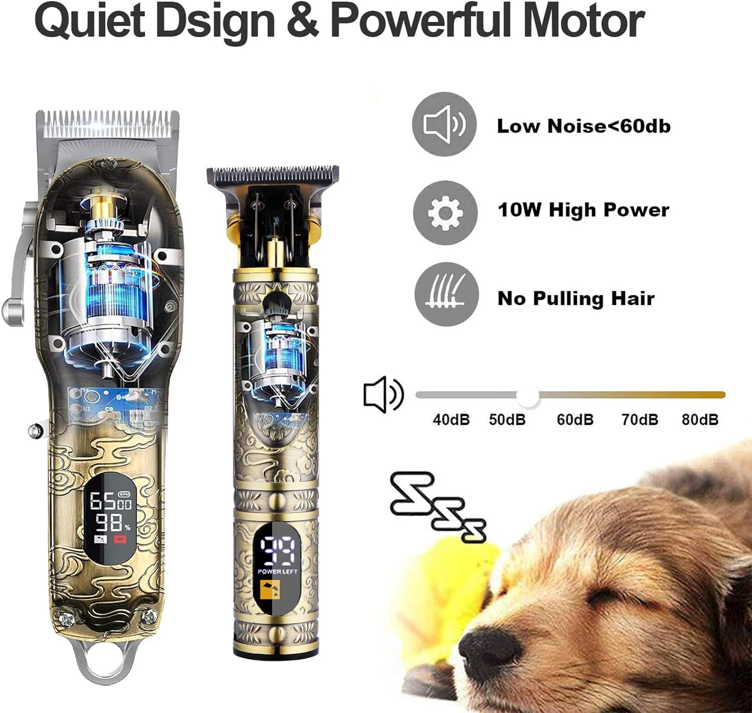 Tông Đơ Cắt Tóc Chuyên Nghiệp Nam Zero Gapped Tông Đơ Cắt Tóc Không Dây Bộ Cắt Tóc Chuyên Nghiệp Cho Nam Sạc Màn Hình LED