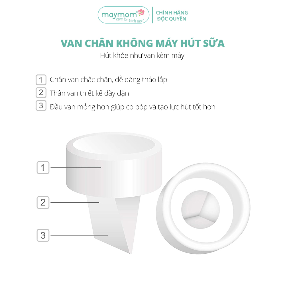 Van Chân Không Máy Hút Sữa Maymom, Phụ Kiện Thay Thế Máy Hút Sữa Medela, Spectra, Avent, Rozabi, Unimom, Mama’s Choice