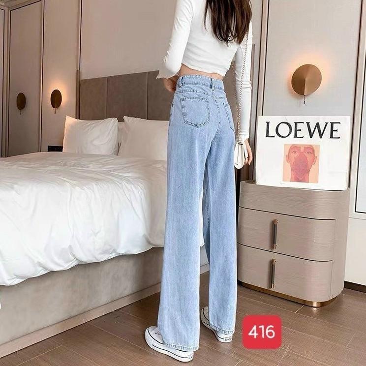 Quần baggy nữ jean lưng cao murad_fashion, quần baggy nữ ống rộng cao cấp 2021 bgn416