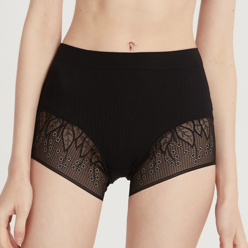 Quần lót cạp cao quần mặc váy cotton phối ren cao cấp Lyly Lorem QL138