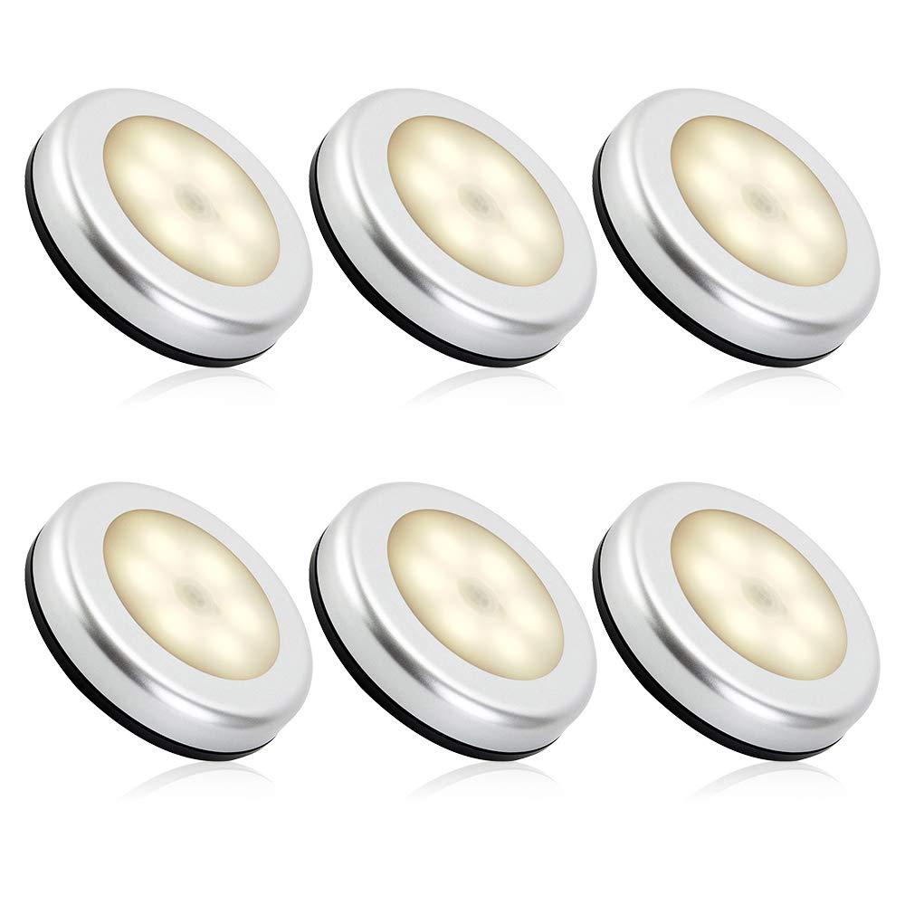 Đèn cảm biến 6 chiếc, đèn LED cảm biến chuyển động hoạt động bằng pin cho cầu thang