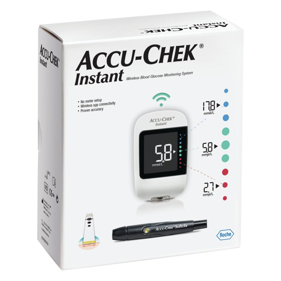 Bộ Máy Đo Đường Huyết Accu-Chek Instant mmol/L