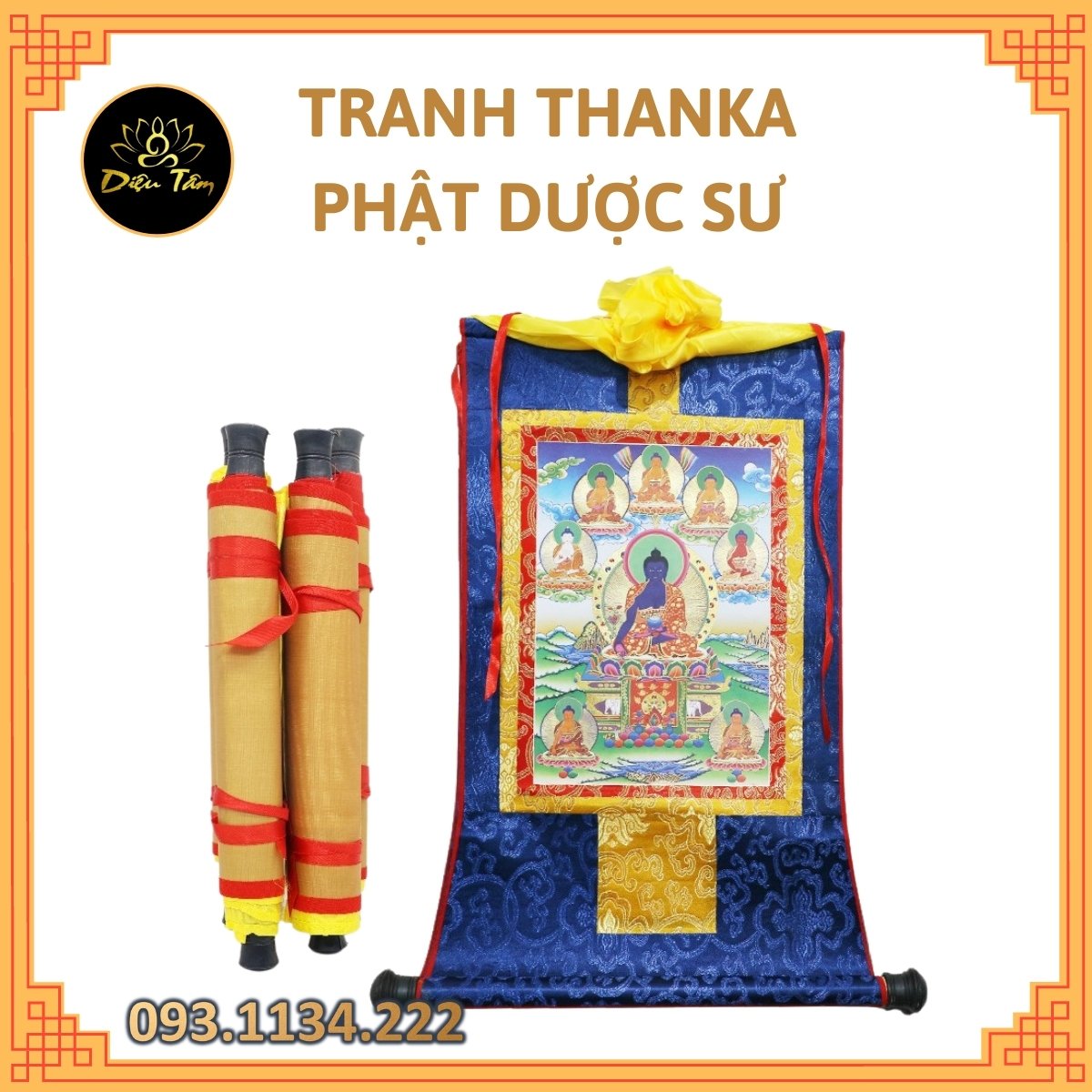 Tranh thangka Phật Dược Sư