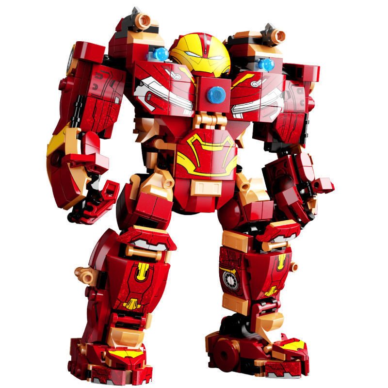 Lắp Ráp Xếp Hình Mô Hình Robot Hulkbuster Iron Man Người Sắt MK44 với 568 miếng ghép cao cấp - Đồ Chơi Trẻ Em