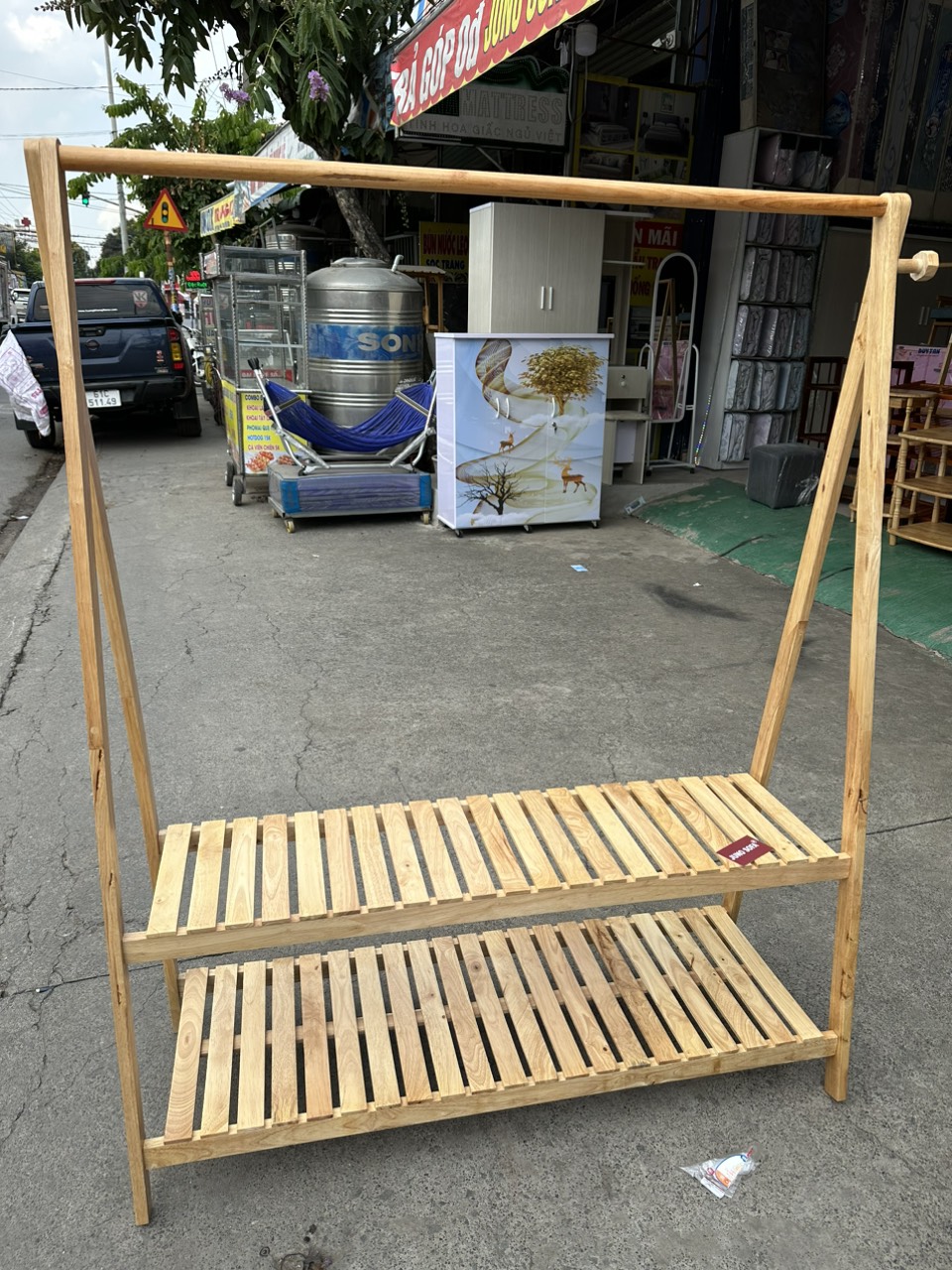 Kệ treo chữ A Vintage Juno Sofa Cao 1m5 x sâu 450 cm x rộng 1m2