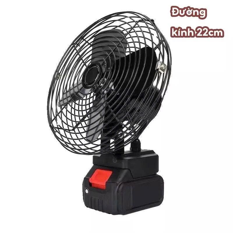 Quạt Tích Điện Chạy Pin, Quạt Mini Để Bàn 8 Inch Công Suất Lớn, Làm Mát Cực Nhanh