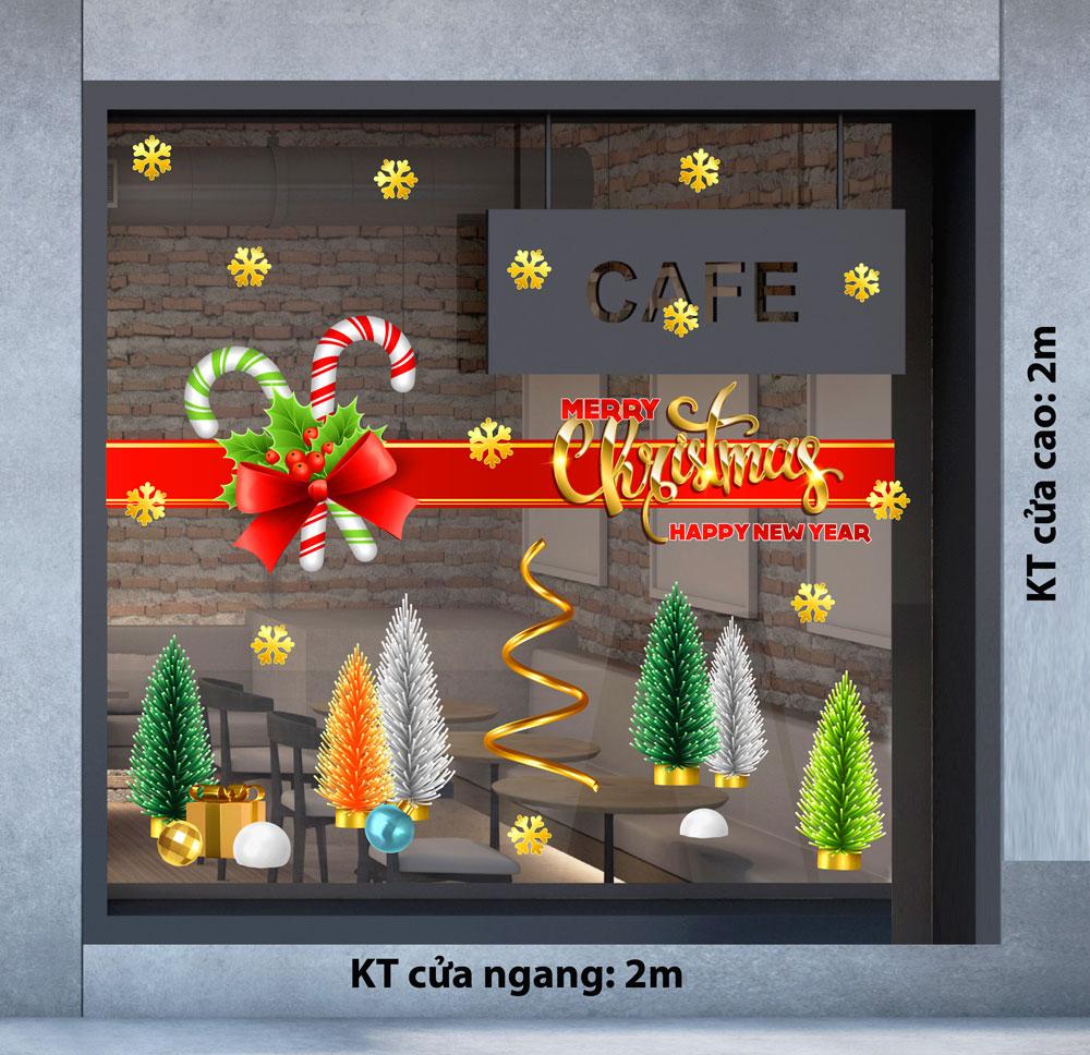 Decal trang trí NOEL 2024 combo số 39