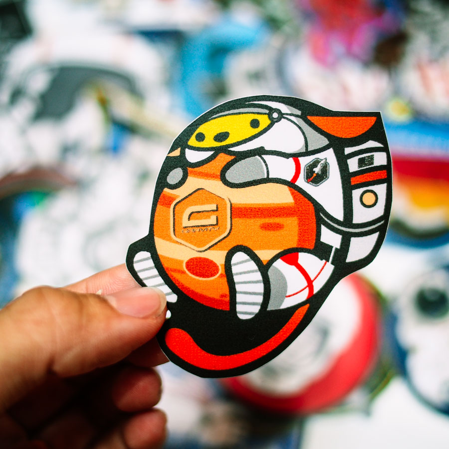 Set 100 sticker hình dán - Astronaut Phi hành gia vũ trụ