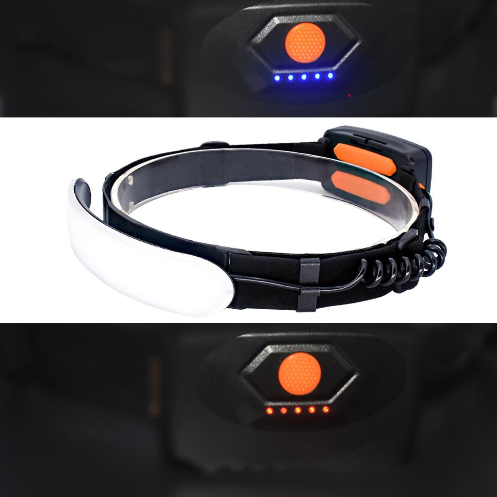 Headlight Waterproof Cycling Head Torch For Camping Hiking Work USB Headlamp
