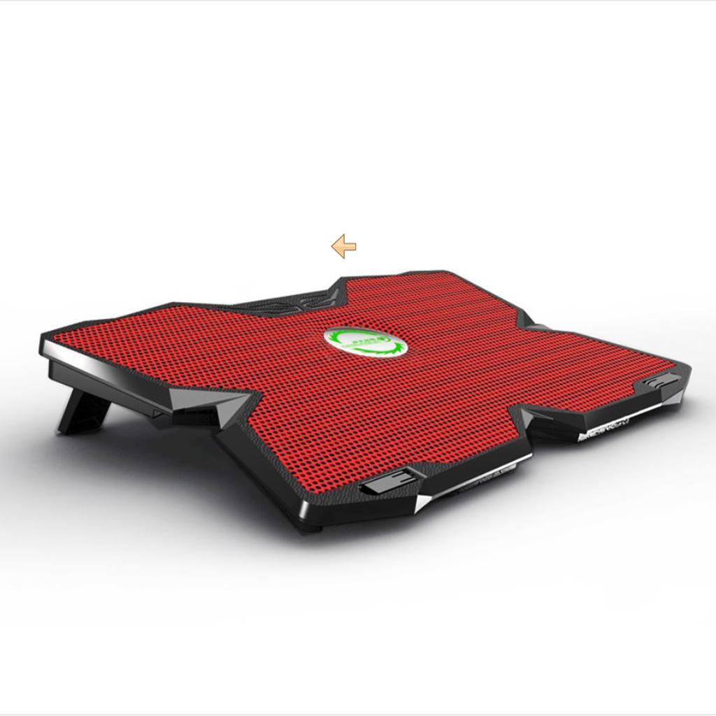 LED Gaming Laptop Cooling Pad 12'' 13'' 14'' 15.6'' 17.3'' Notebook Cooler Stand
