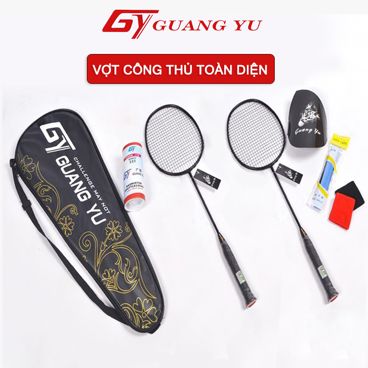 Combo 2 Cây Vợt cầu lông GUANG YU 4U khung carbon công thủ toàn diện 85g ( 1 đôi ) - V01