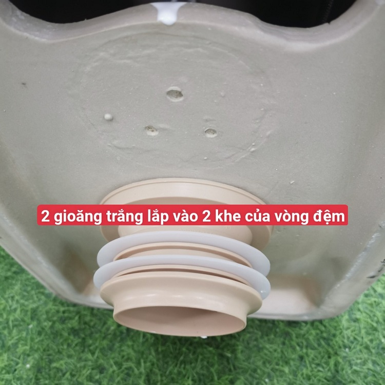 Gioăng đế cao su chống hôi bồn cầu xí bệt chất liệu nhựa ABS kín khít ngăn mùi hiệu quả