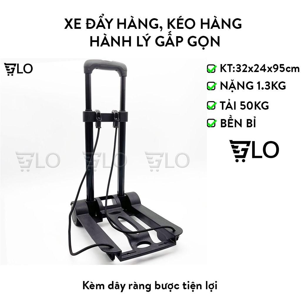 Xe Đẩy Hàng, Kéo Hàng, Hành Lý Gấp Gọn Tải Trọng 50kg