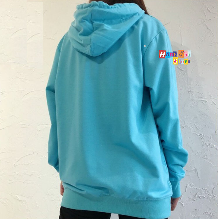 Áo Hoodie Trơn Màu Xanh Ngọc Cao Cấp Dáng Rộng Unisex Nam Nữ Mặc Được - MM