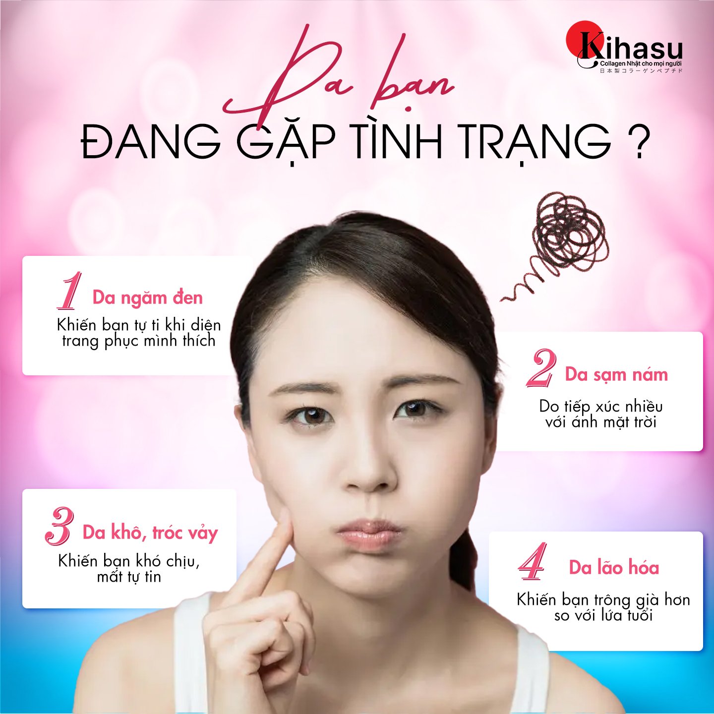 Kem Dưỡng Collagen Kihasu Phục Hồi Da Ngày Và Đêm, Dưỡng Ẩm Da Căng Mướt Sáng Khỏe, Ngăn Các Dấu Hiệu Lão Hóa