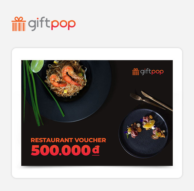 Giftpop - Phiếu Quà Tặng Ẩm Thực 500K