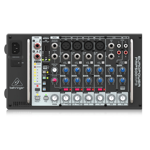 MIXER TÍCH HỢP AMPLY BEHRINGER PMP500MP3- HÀNG CHÍNH HÃNG