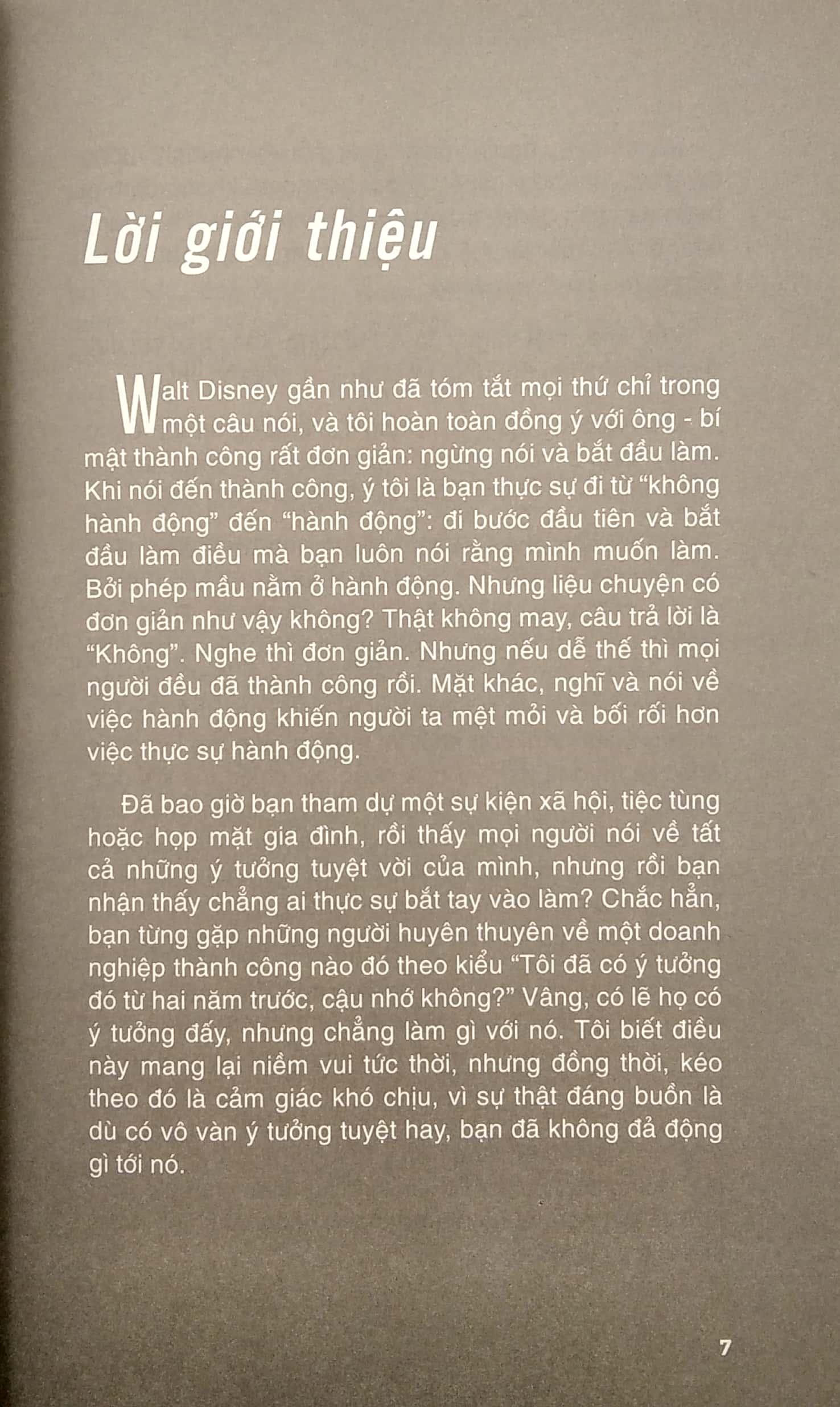 Nói Đủ Rồi Làm Thôi ! - Cẩm Nang Biến Ý Tưởng Thành Hiện Thực