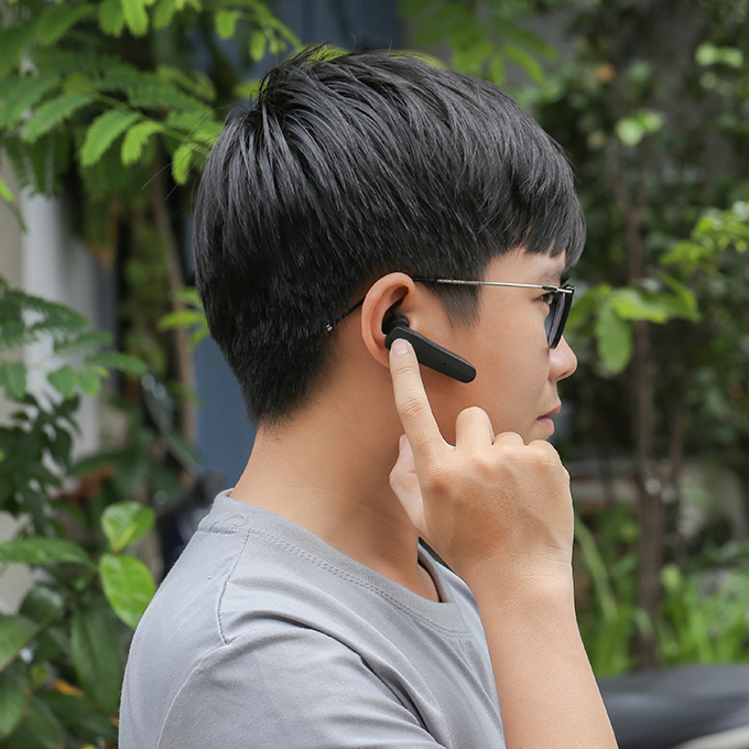 Tai nghe Bluetooth Roman R553X Đen - Hàng Chính Hãng