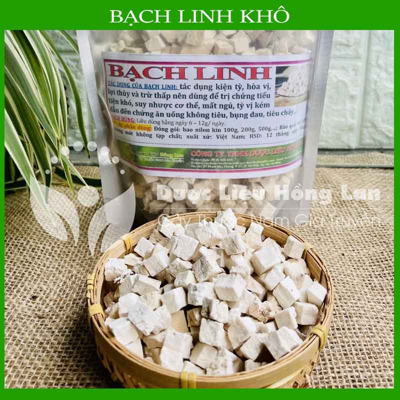 500g Bạch linh đồng vị thuốc bắc khô sạch