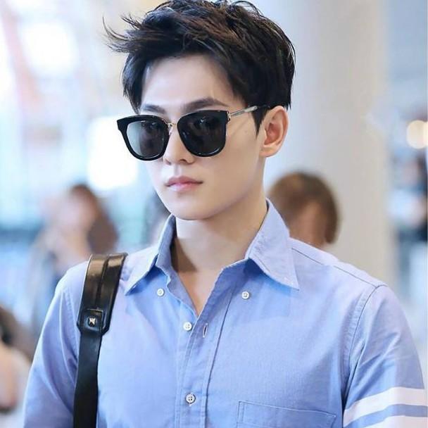 Kính mát nam nữ HAVU râm đi biển đẹp thời trang chống bụi không độ bảo vệ mắt màu đen