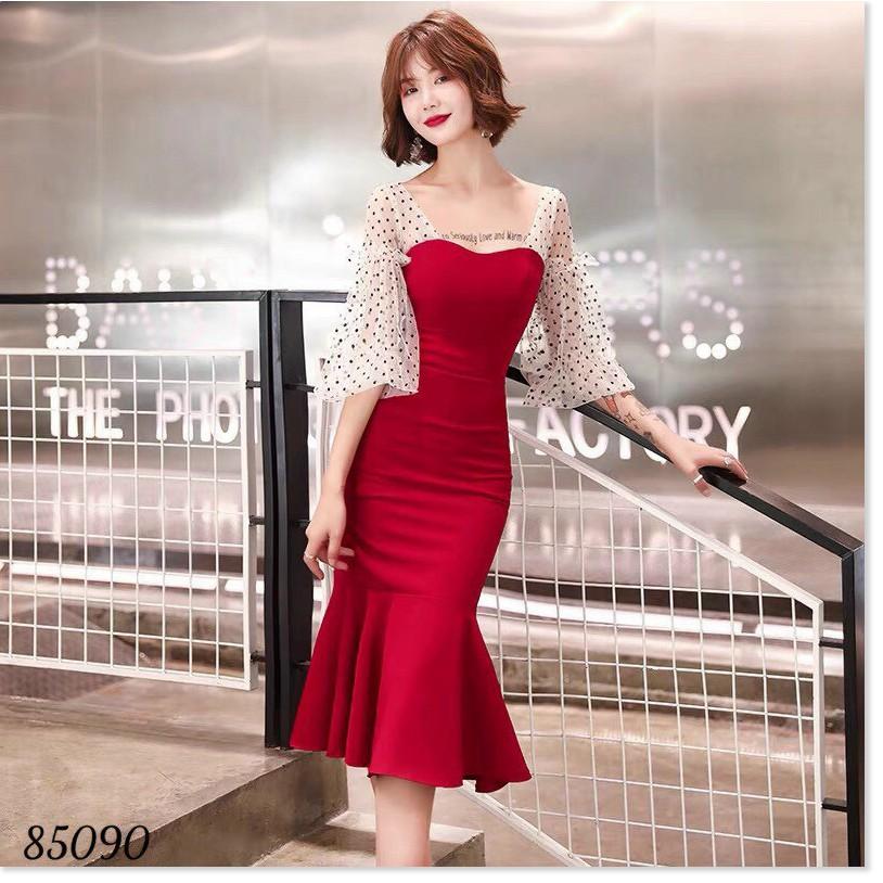 Đầm UMI đuôi cá phối lứa tôn dáng siêu sang cho các chị em THỜI TRANG LANO STORE