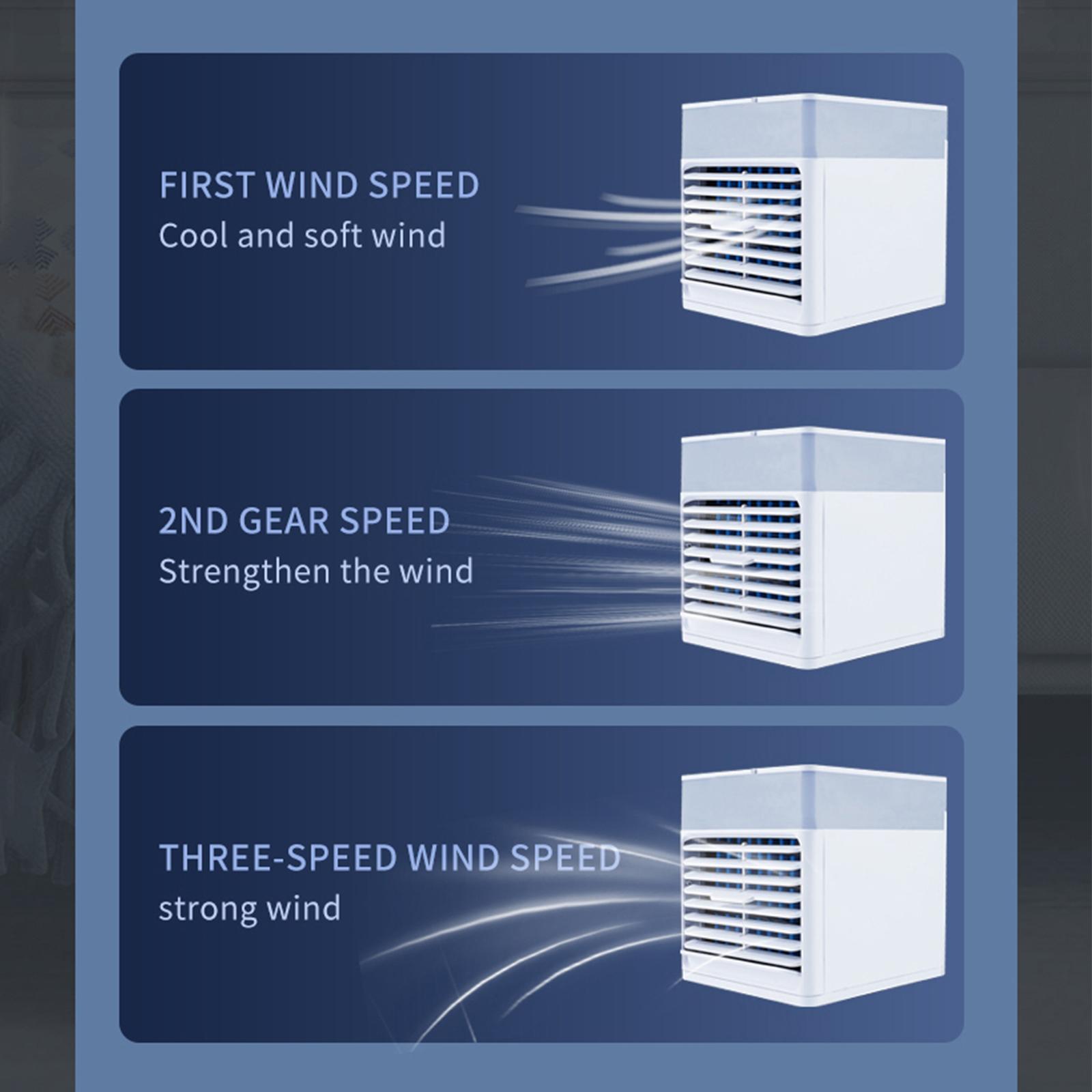 Máy Làm Mát Không Gian Nhỏ 500Ml Phun Sương Với 3 Tốc Độ Gió Yên Tĩnh Chạy Bằng Usb