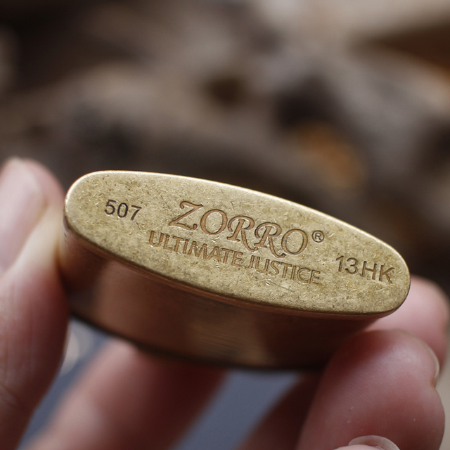 Vỏ Hột Quẹt Bật Lửa Xăng Đá Zorro Z507 Thiết kế đẹp độc lạ - dùng xăng bấc đá cao cấp
