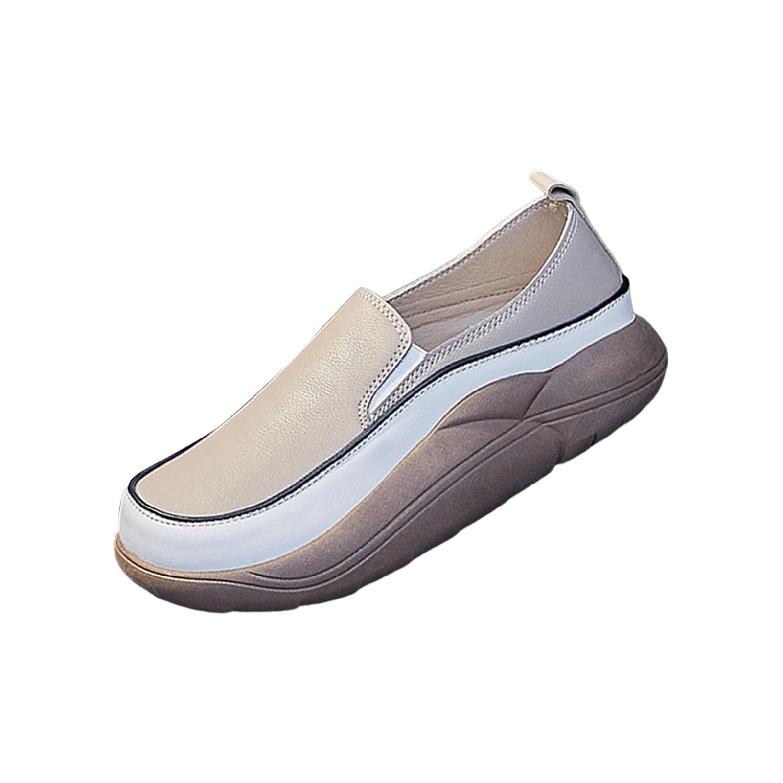 Women's Casual Shoes Stylish Soft Platform Trainers Thick Bottom Walking Shoes for Outdoor