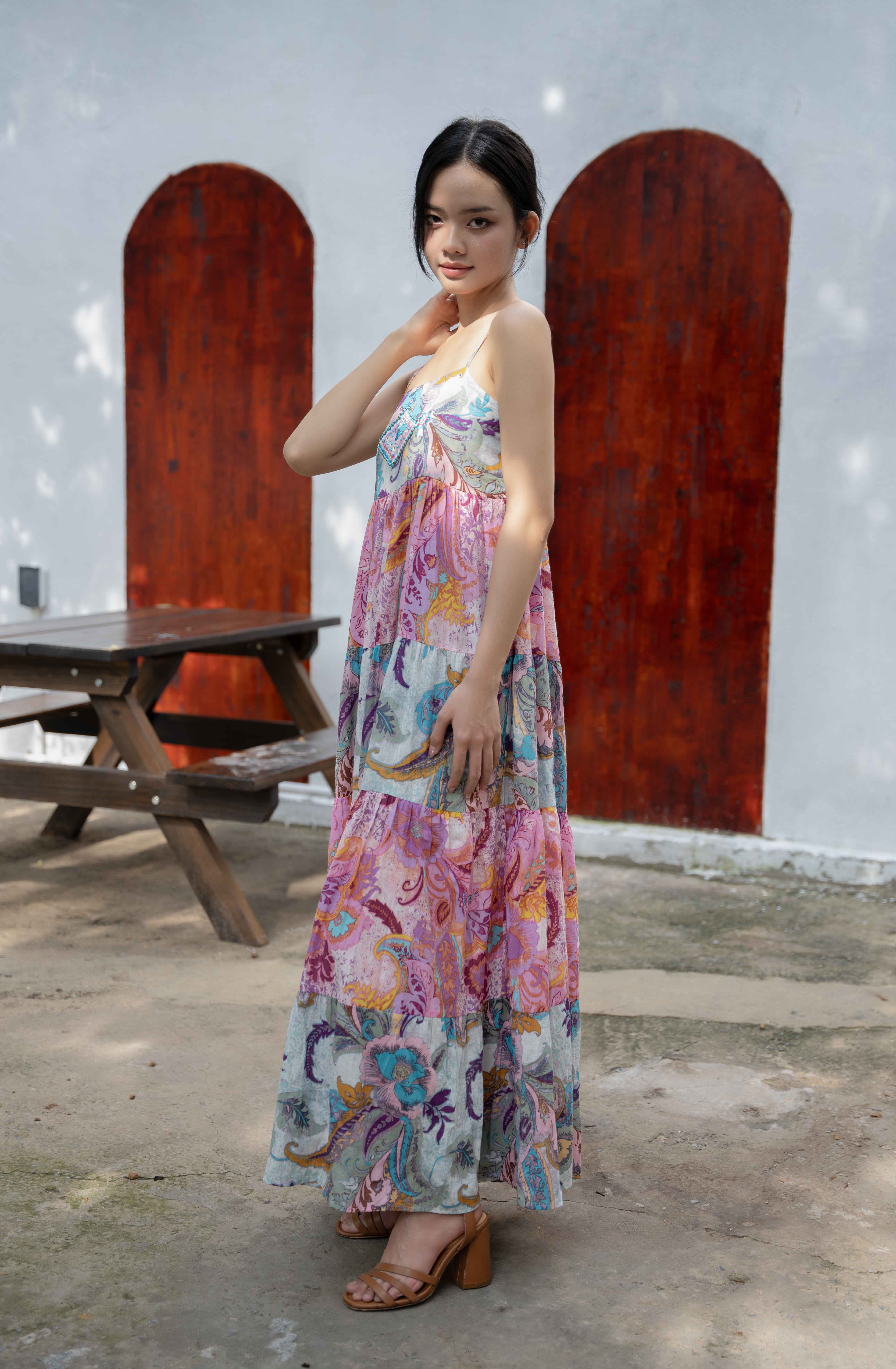 Maxi 2 Dây Cotton Isla Bonita
