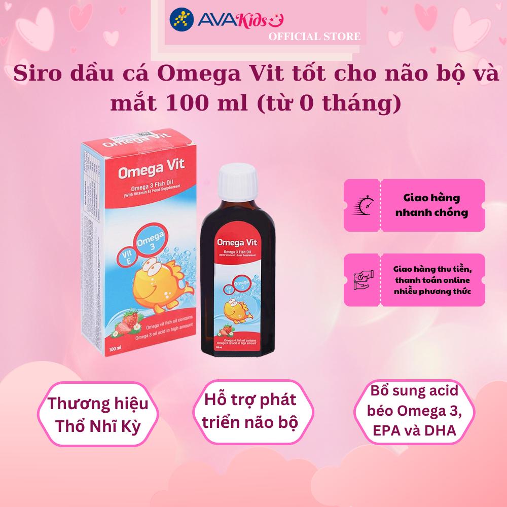 Siro dầu cá Omega Vit tốt cho não bộ và mắt 100 ml (từ 0 tháng)